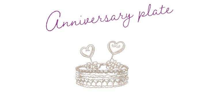 Anniversary plate